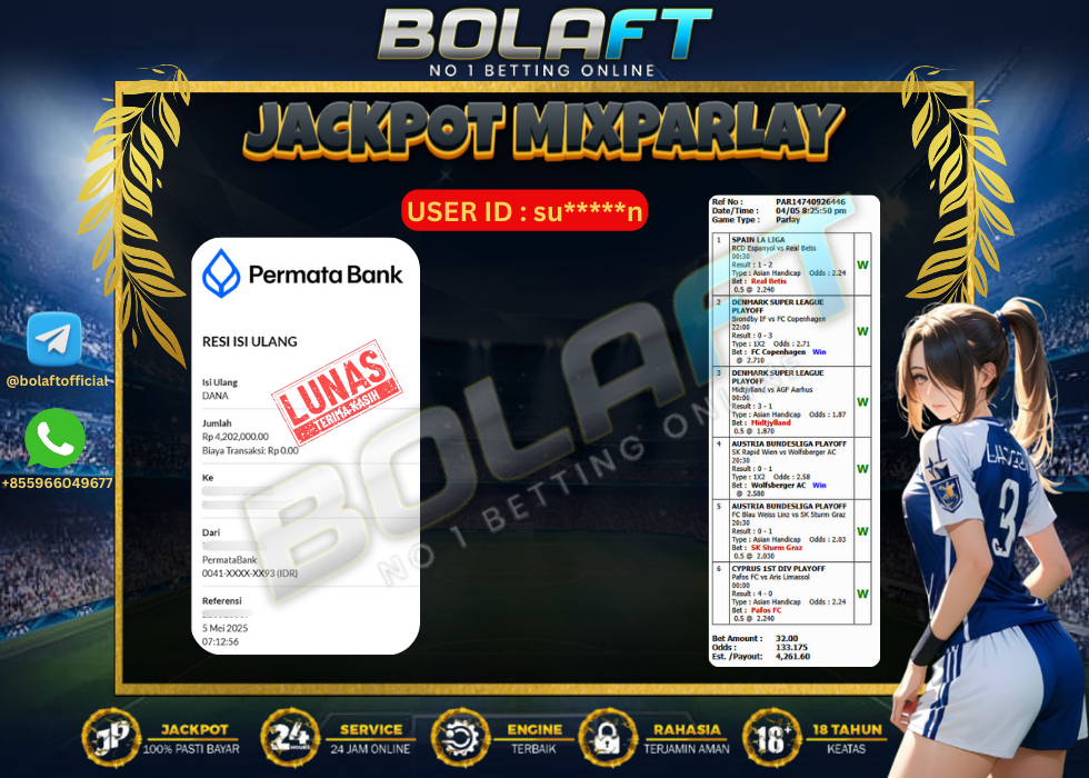 BOLAFT JACKPOT MIXPARLAY