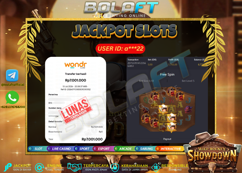 BOLAFT JACKPOT GAME SLOT