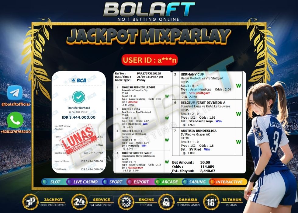 BOLAFT JACKPOT MIXPARLAY