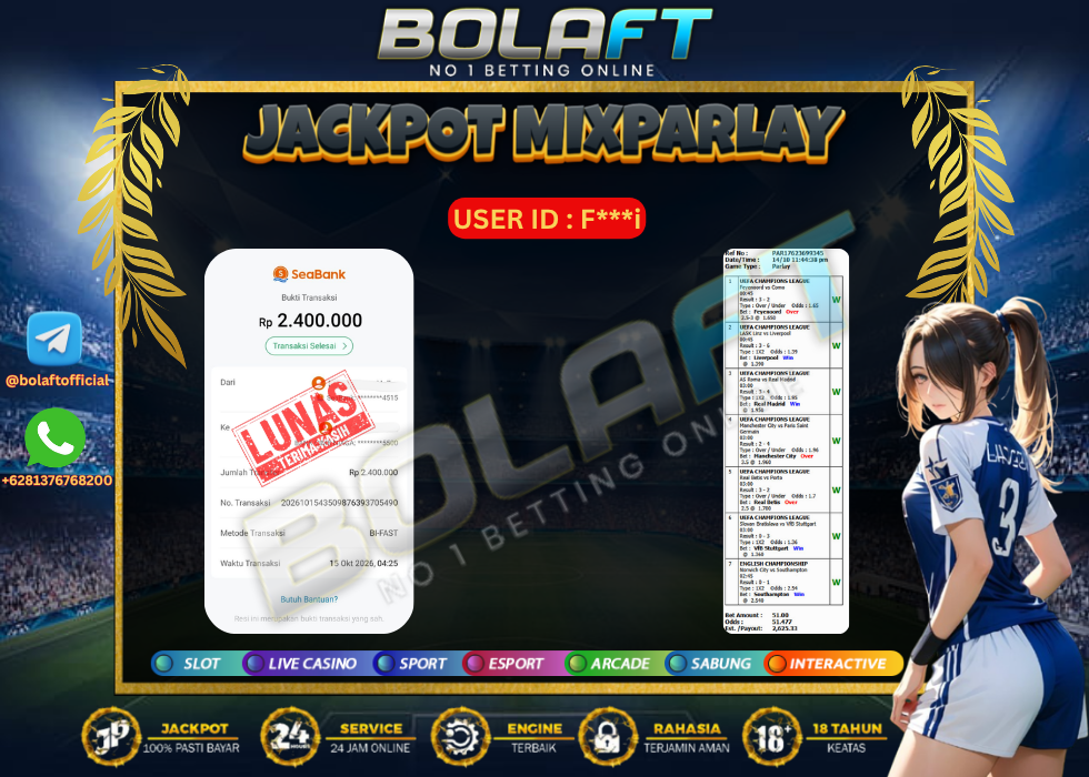 BOLAFT JACKPOT MIXPARLAY