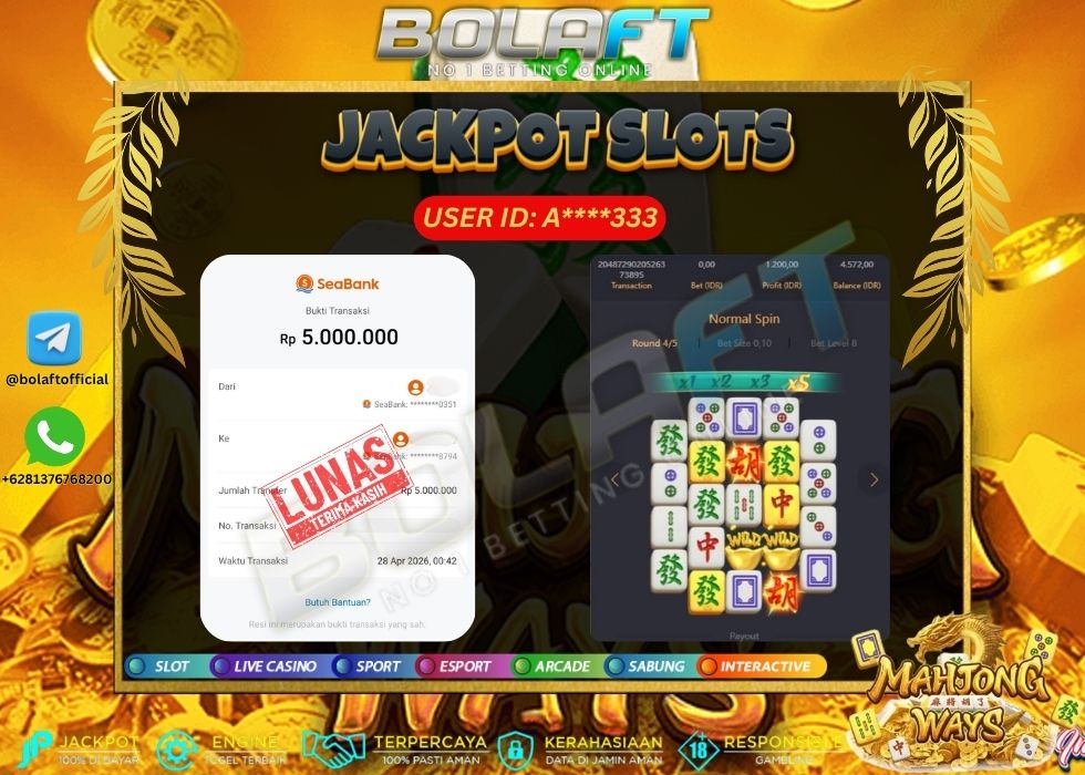 BOLAFT JACKPOT GAME SLOT