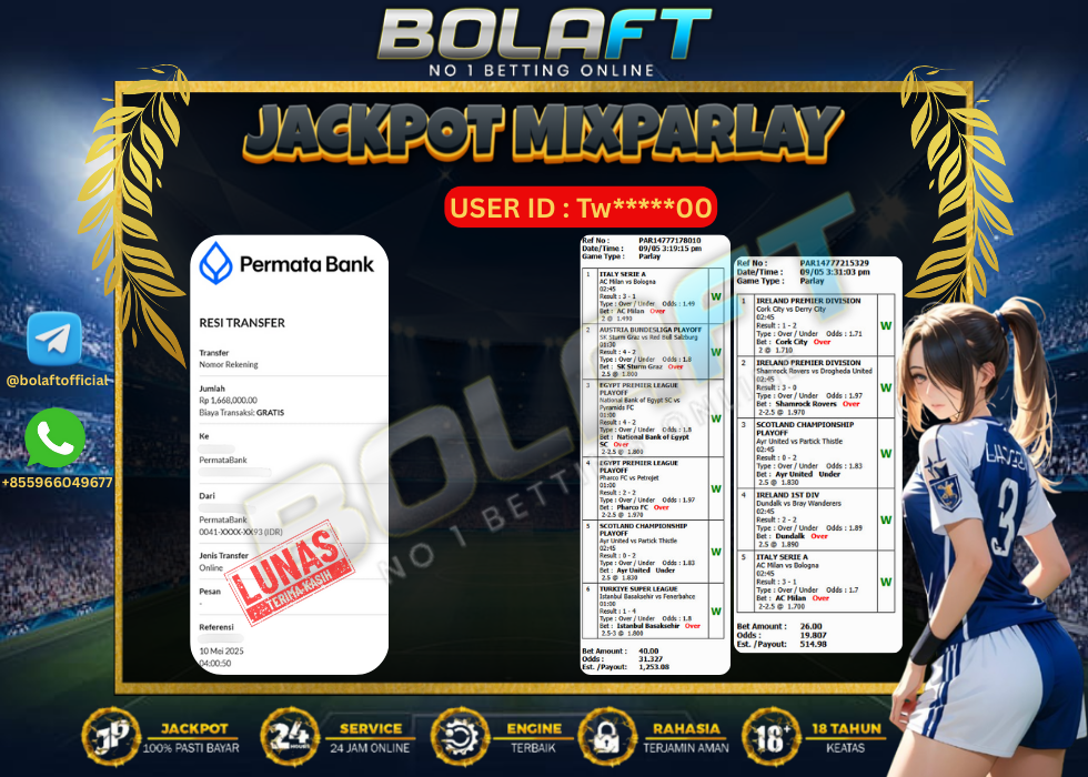 BOLAFT JACKPOT MIXPARLAY