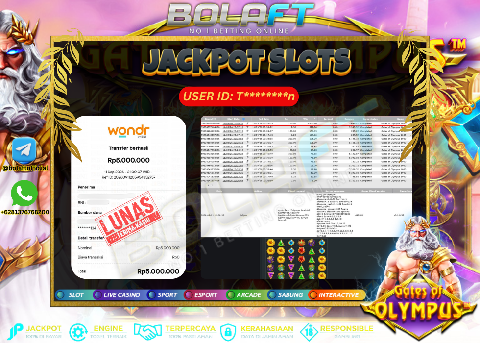 BOLAFT JACKPOT GAME SLOT