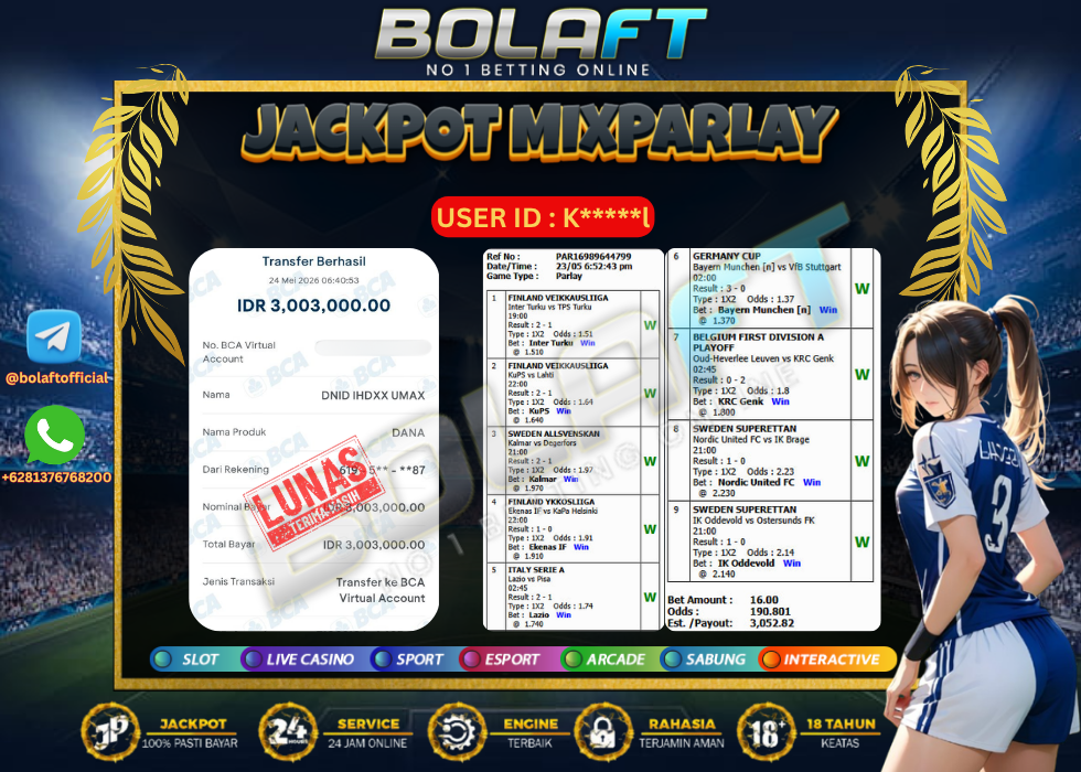 BOLAFT JACKPOT MIXPARLAY