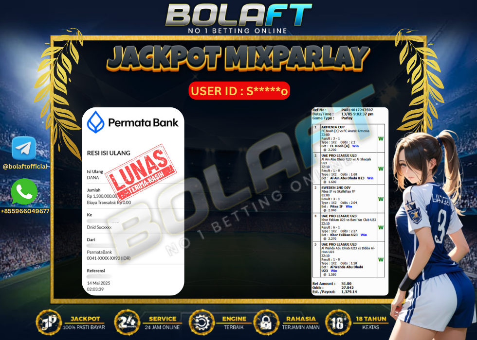 BOLAFT JACKPOT MIXPARLAY