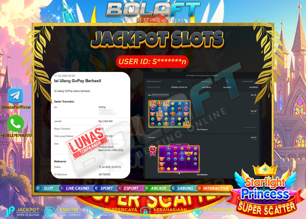 BOLAFT JACKPOT GAME SLOT