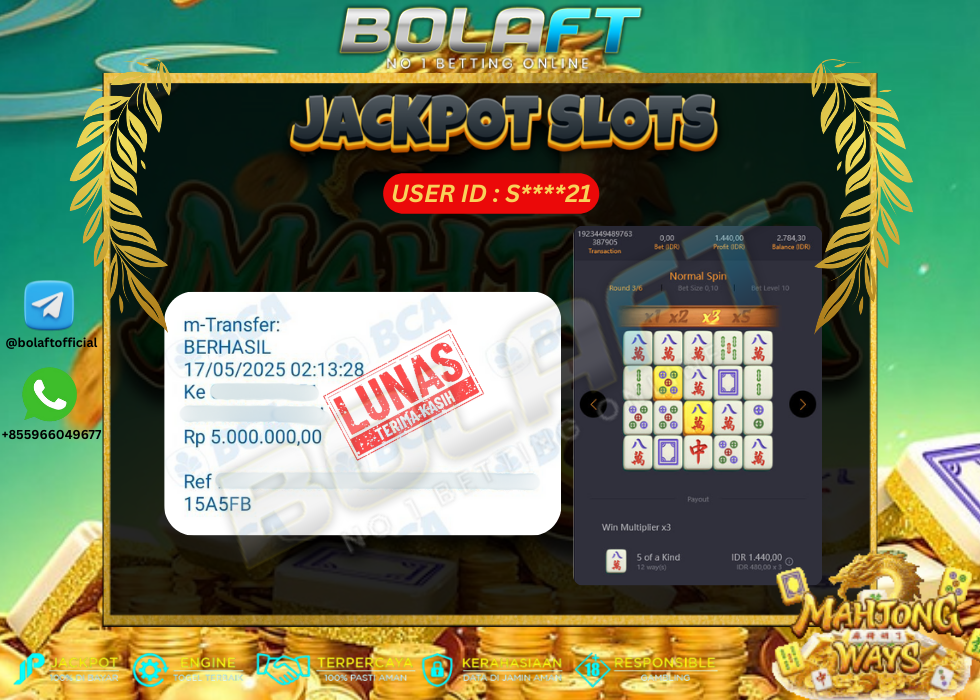BOLAFT JACKPOT GAME SLOT