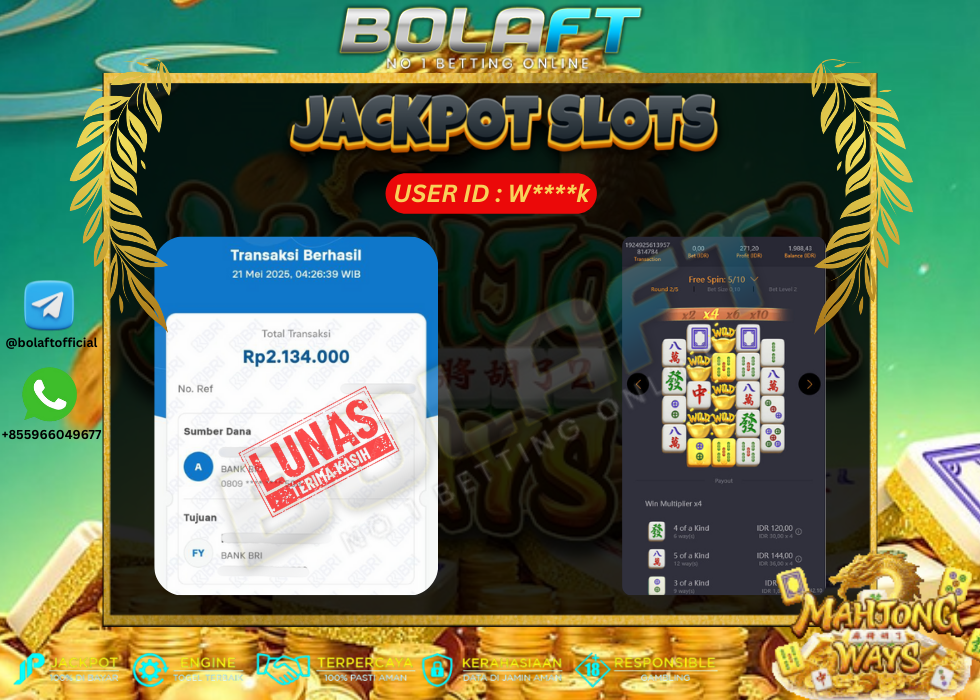 BOLAFT JACKPOT GAME SLOT