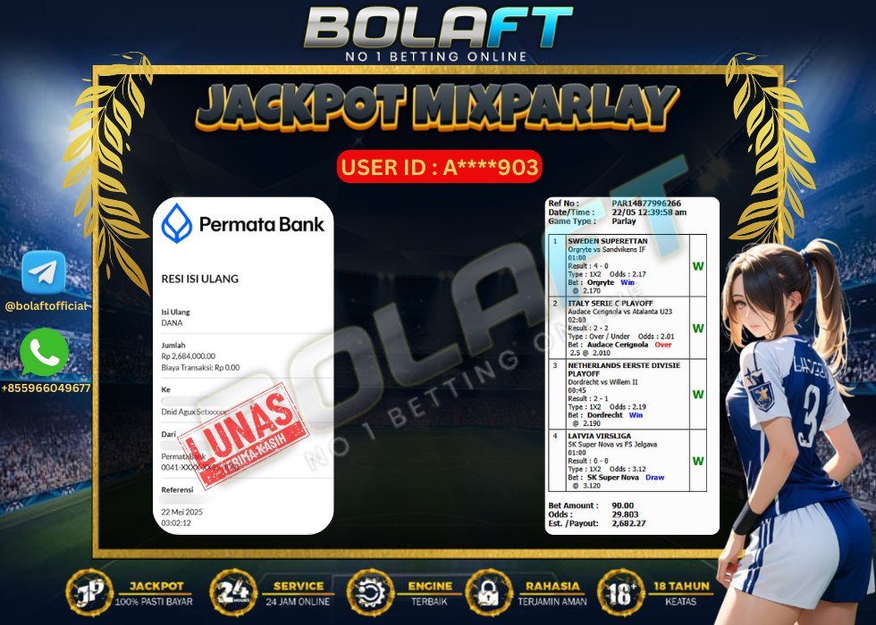 BOLAFT JACKPOT MIXPARLAY