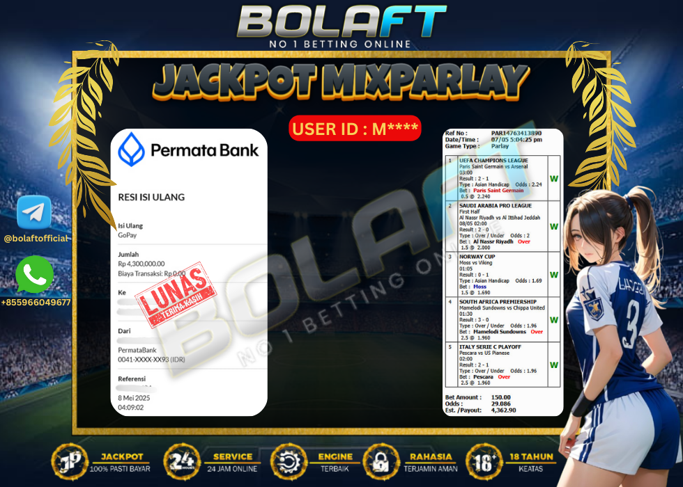 BOLAFT JACKPOT MIXPARLAY
