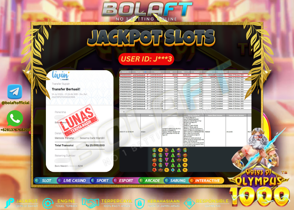 BOLAFT JACKPOT GAME SLOT