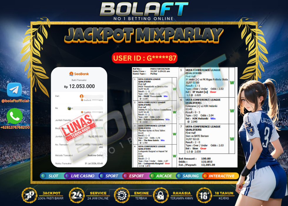 BOLAFT JACKPOT MIXPARLAY