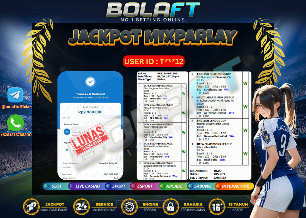 BOLAFT JACKPOT MIXPARLAY