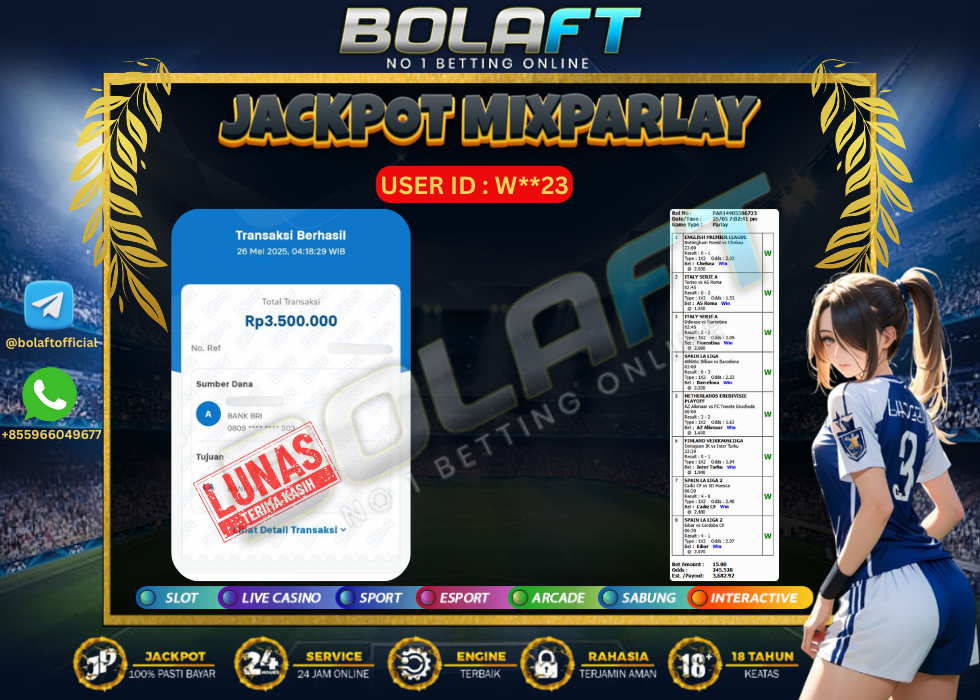 BOLAFT JACKPOT MIXPARLAY