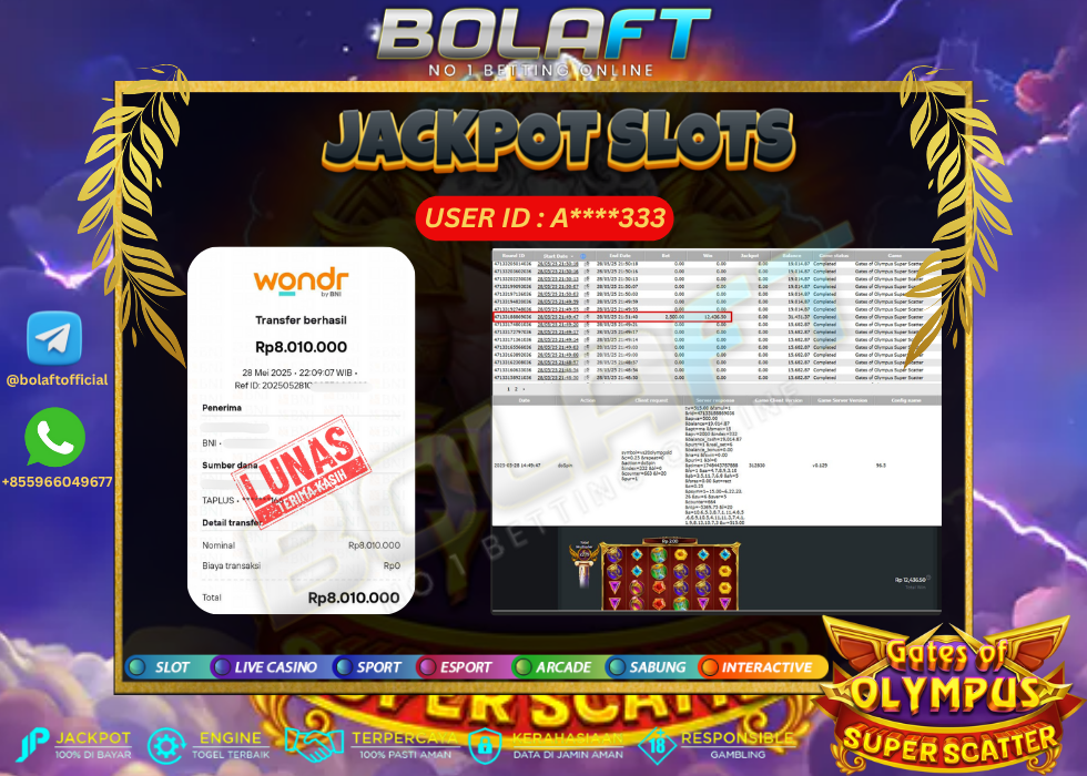 BOLAFT JACKPOT GAME SLOT
