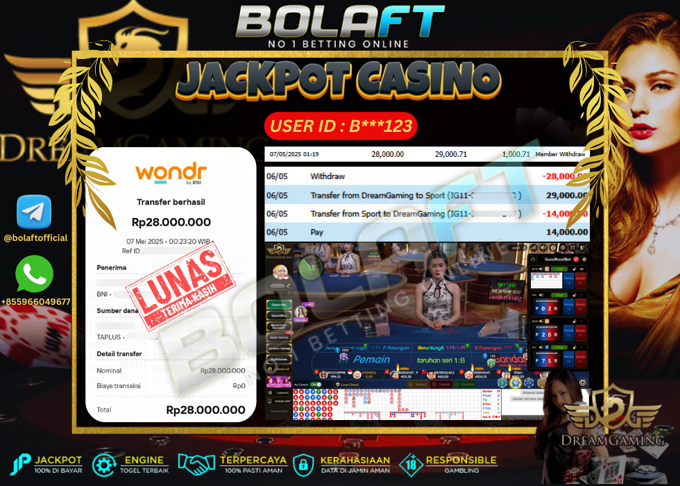 BOLAFT JACKPOT CASINO
