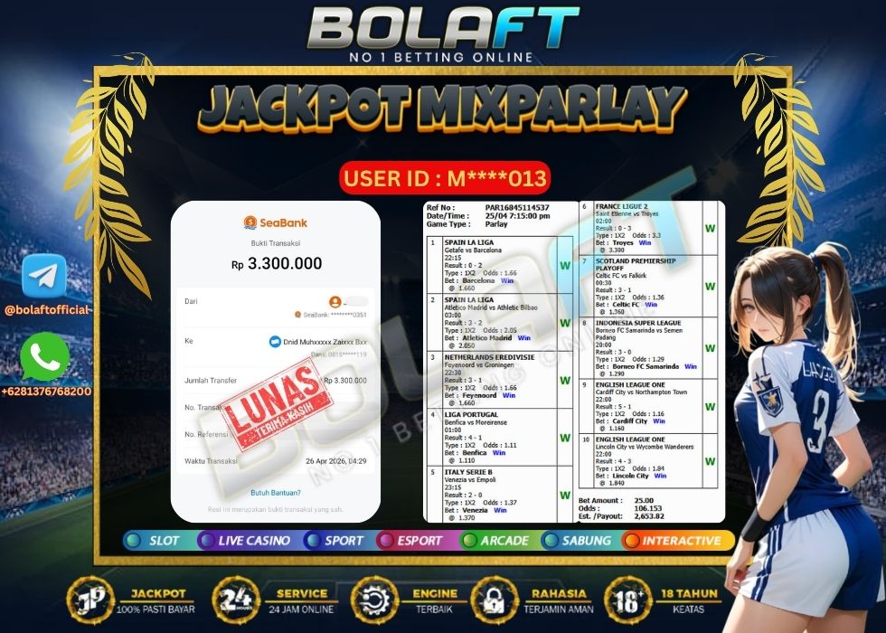 BOLAFT JACKPOT MIXPARLAY