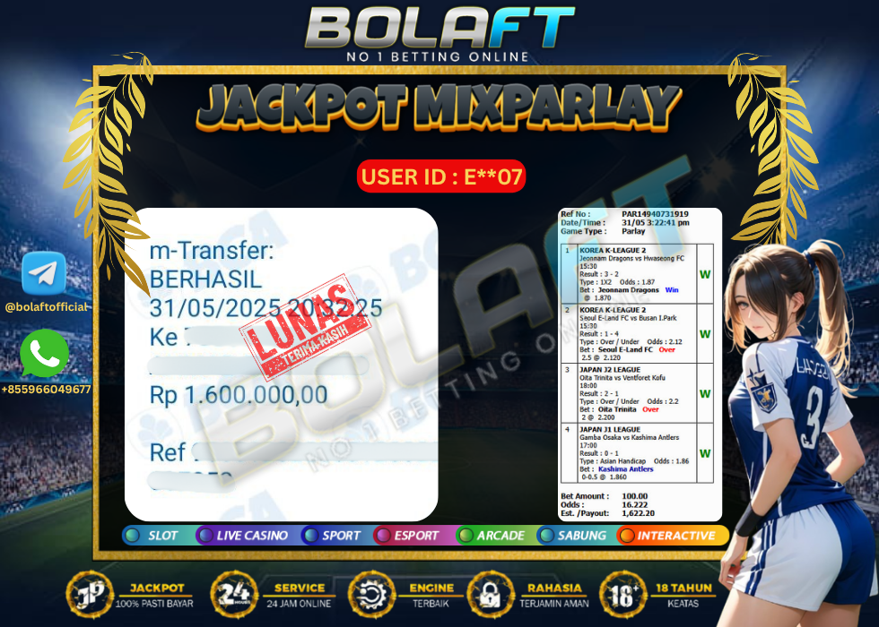 BOLAFT JACKPOT MIXPARLAY