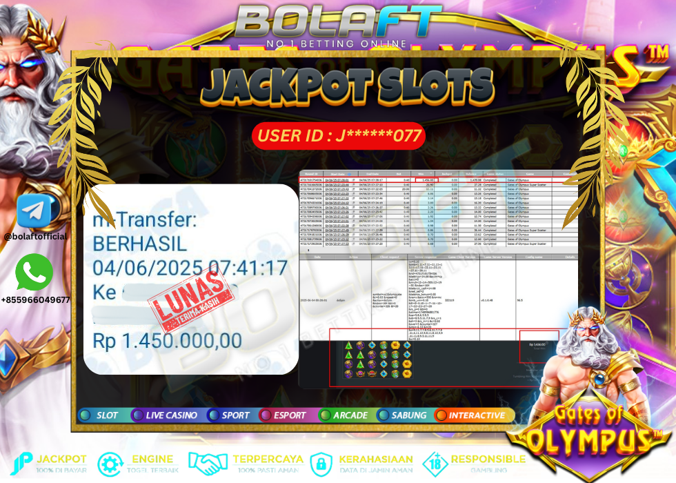 BOLAFT JACKPOT GAME SLOT