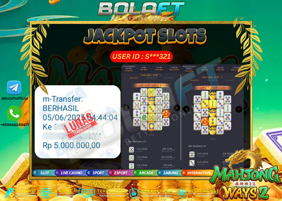 BOLAFT JACKPOT GAME SLOT
