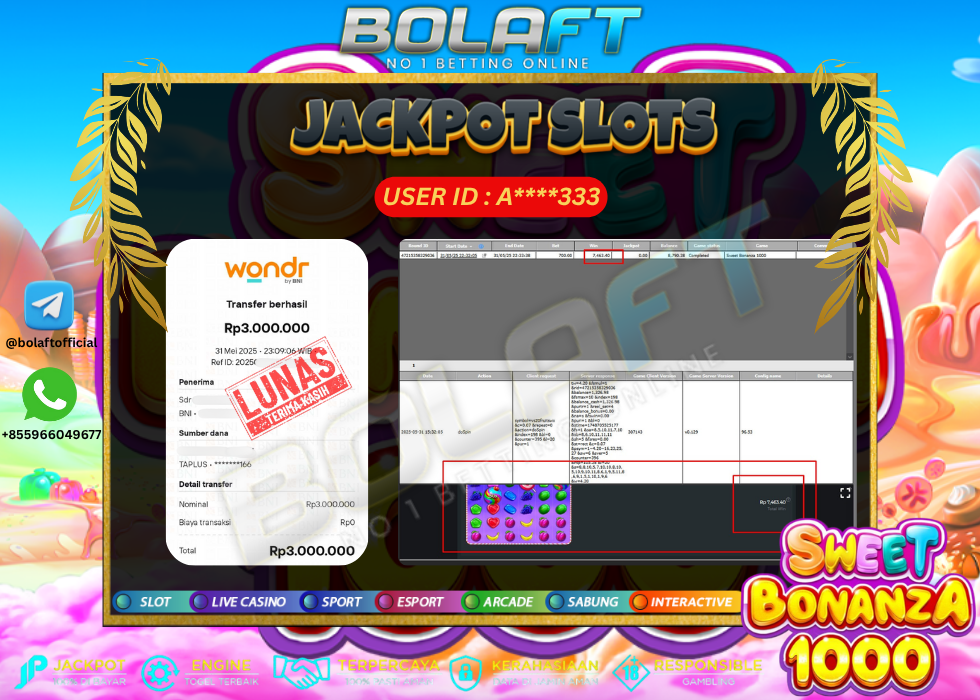 BOLAFT JACKPOT GAME SLOT
