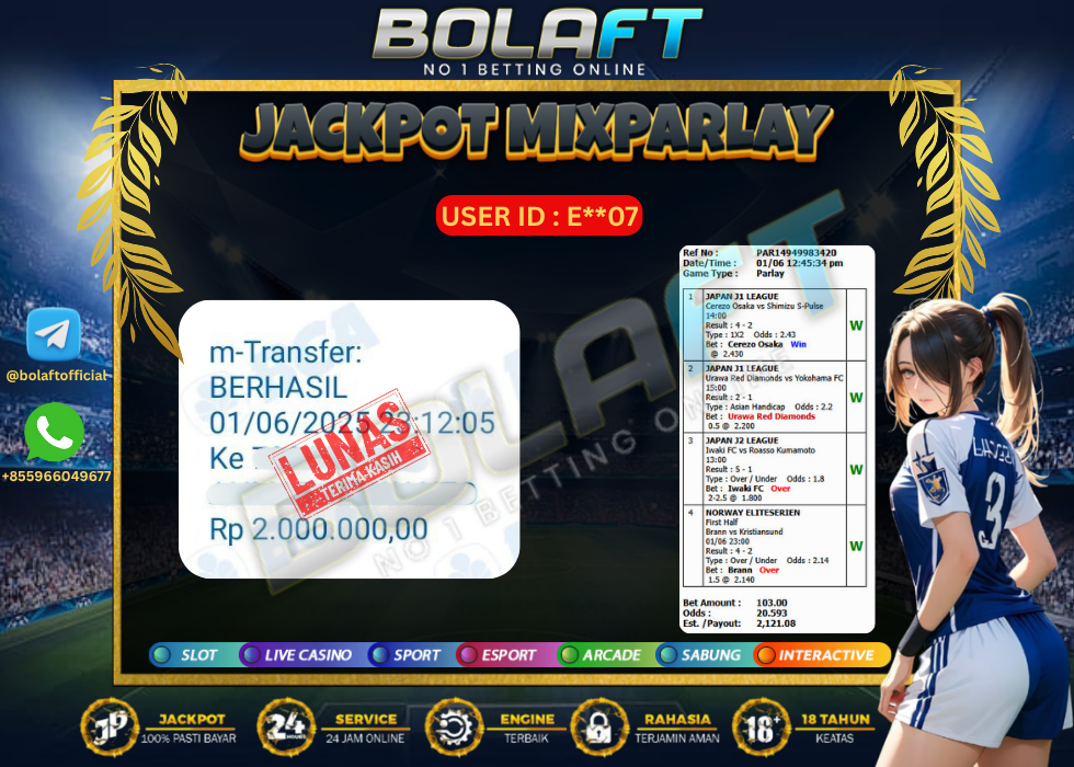BOLAFT JACKPOT MIXPARLAY