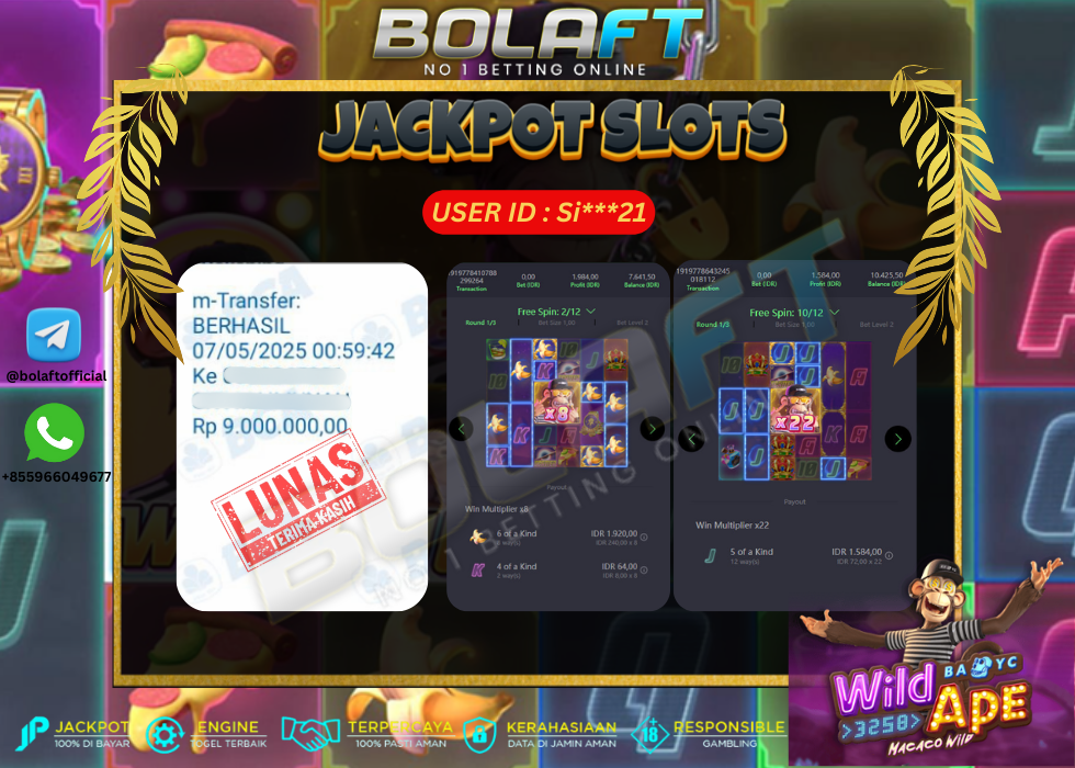 BOLAFT JACKPOT GAME SLOT