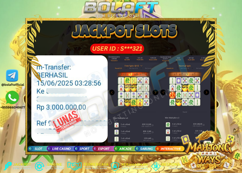 BOLAFT JACKPOT GAME SLOT