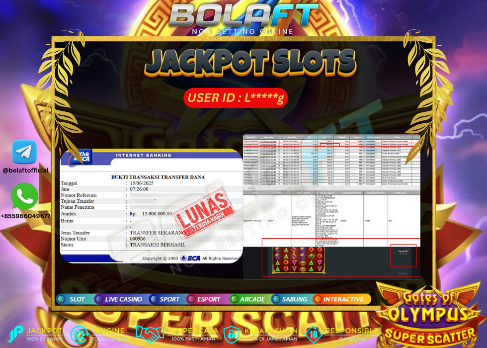 BOLAFT JACKPOT GAME SLOT