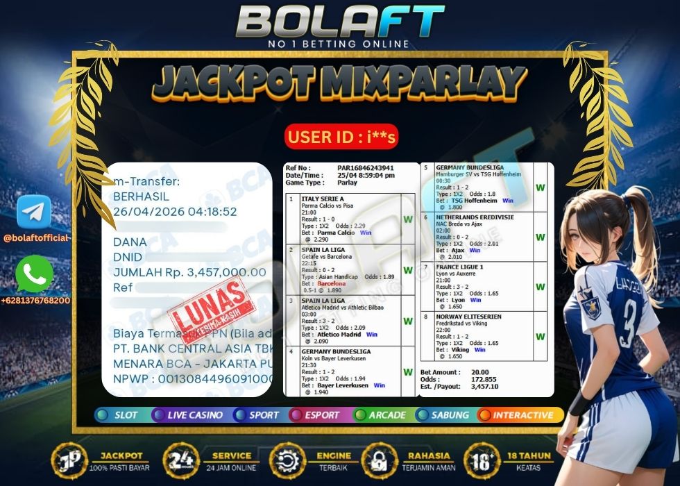 BOLAFT JACKPOT MIXPARLAY