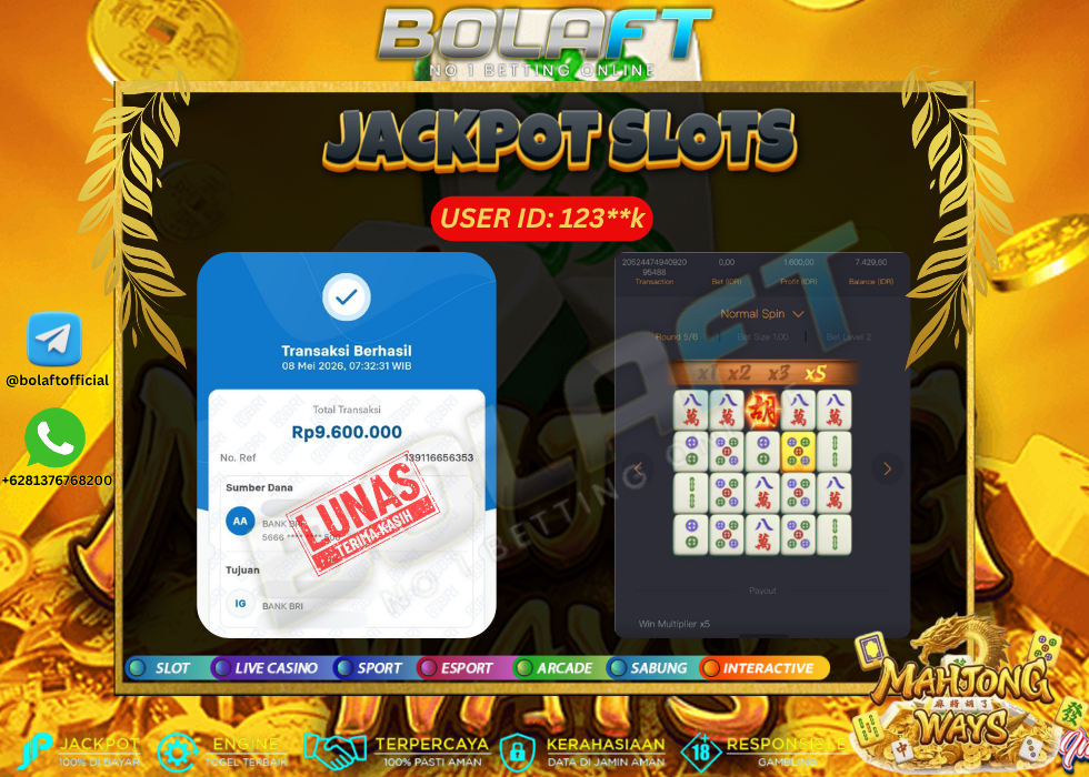 BOLAFT JACKPOT GAME SLOT