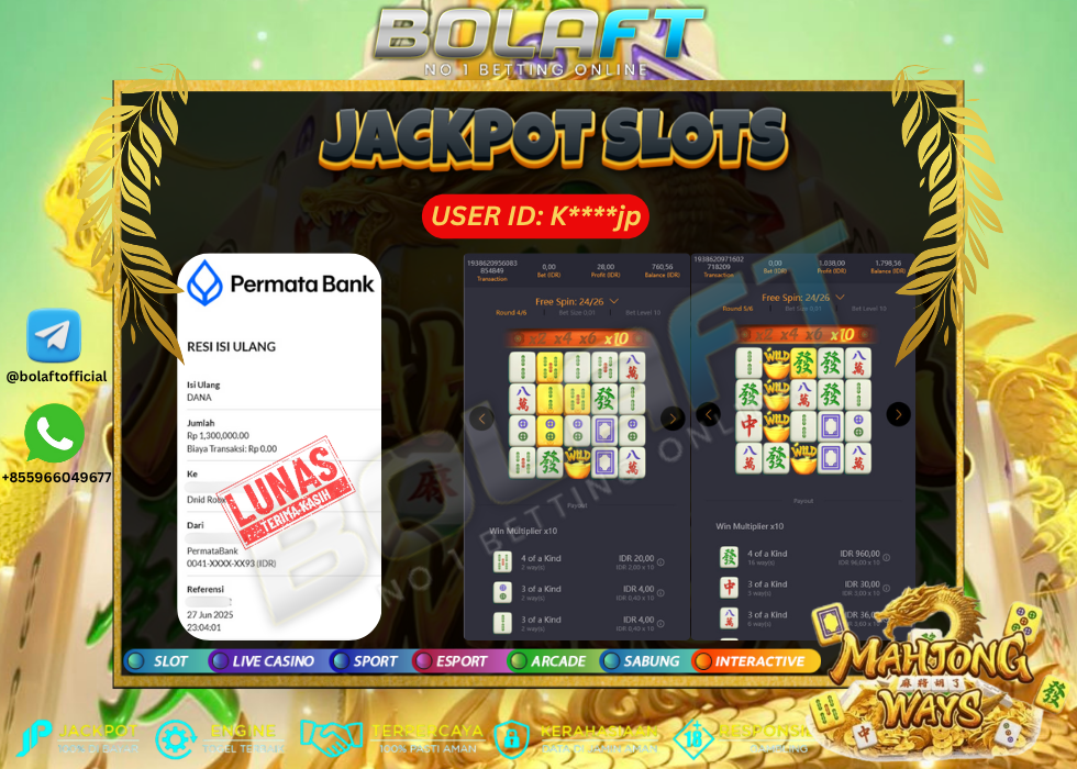 BOLAFT JACKPOT GAME SLOT