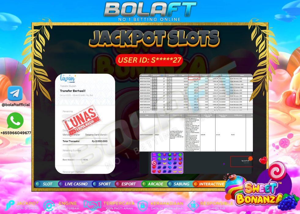 BOLAFT JACKPOT GAME SLOT
