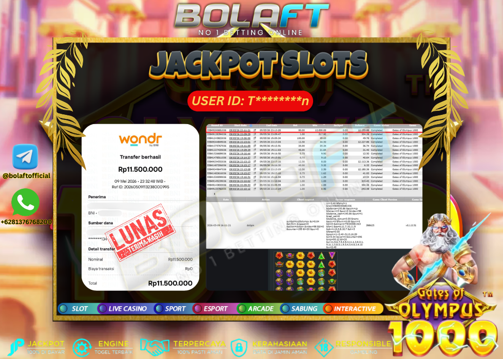 BOLAFT JACKPOT GAME SLOT