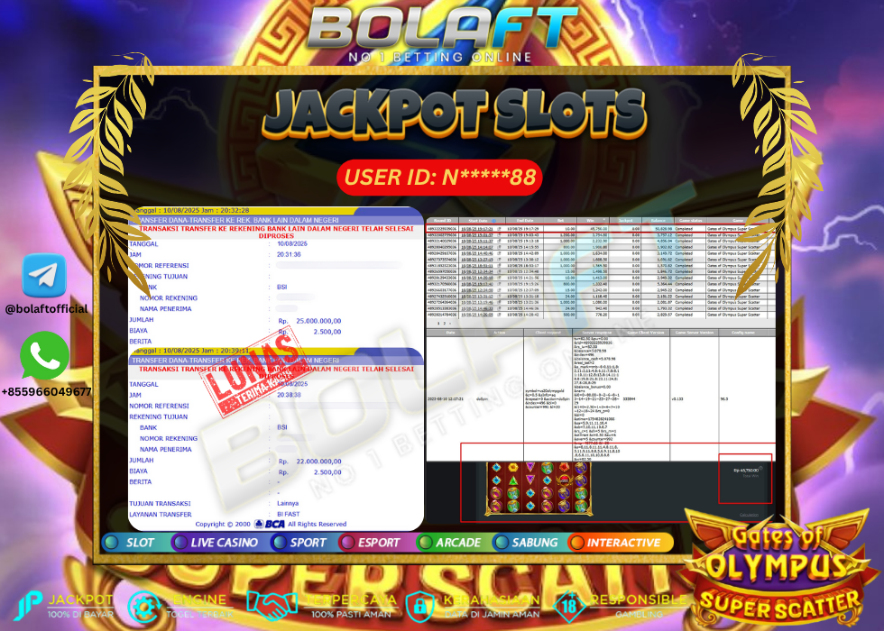 BOLAFT JACKPOT GAME SLOT