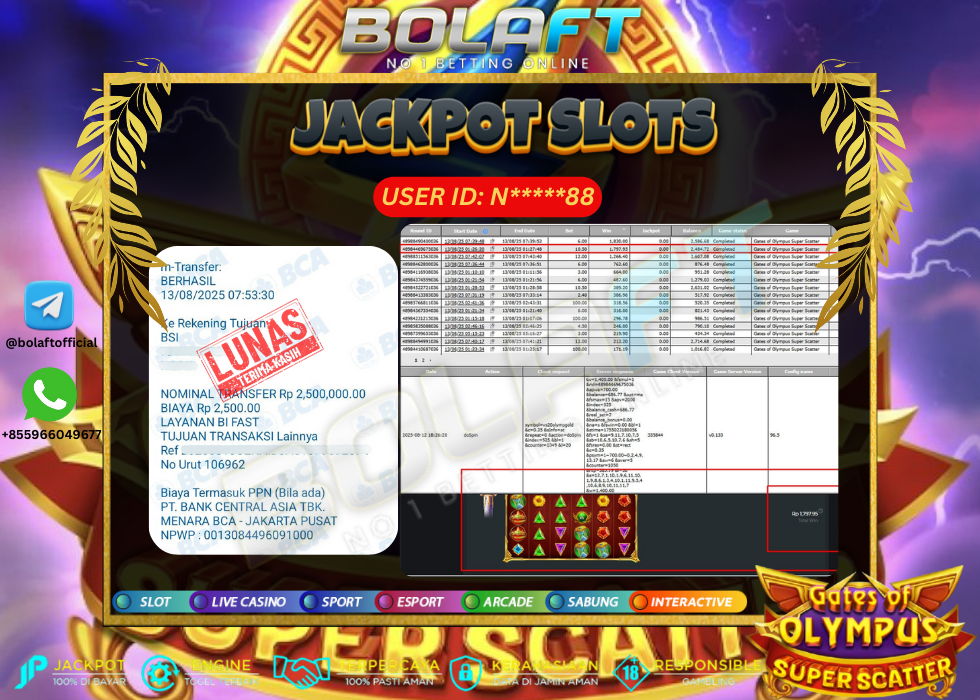 BOLAFT JACKPOT GAME SLOT