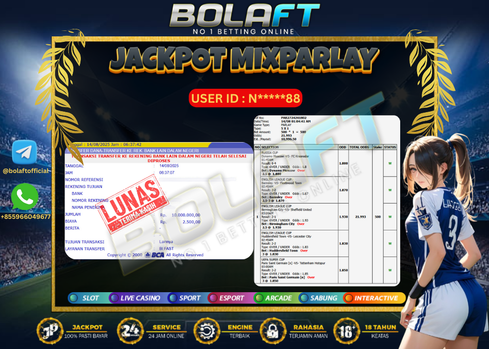 BOLAFT JACKPOT MIXPARLAY