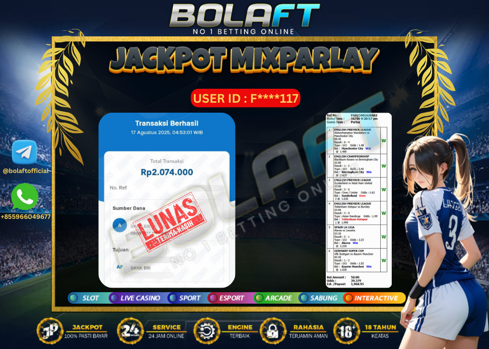 BOLAFT JACKPOT MIXPARLAY