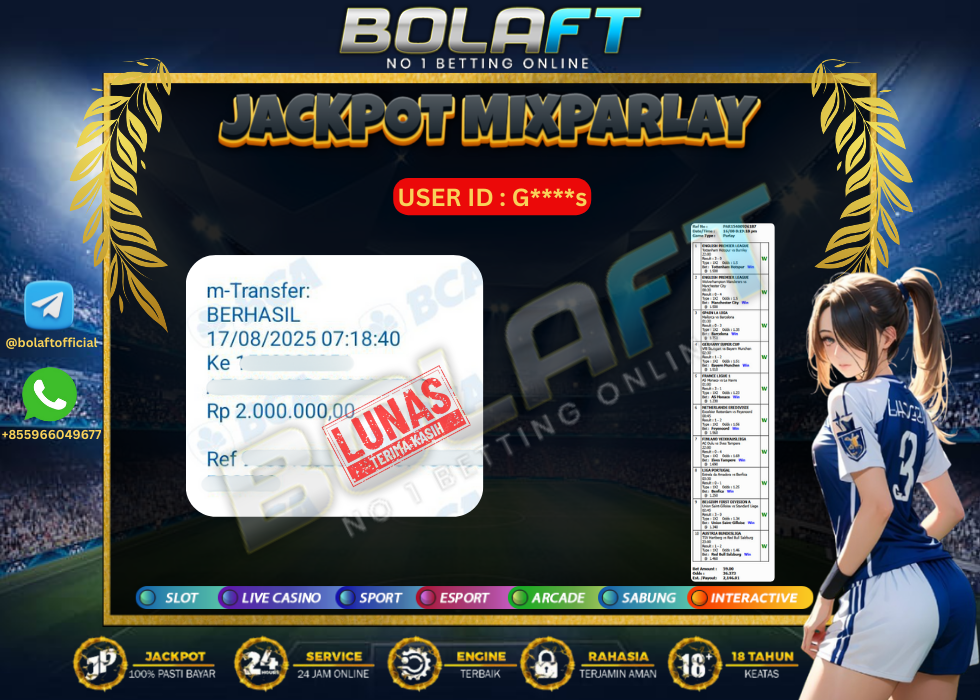 BOLAFT JACKPOT MIXPARLAY