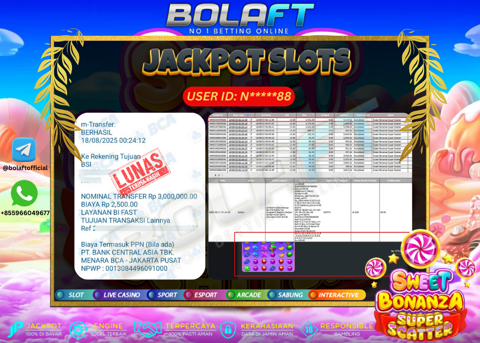 BOLAFT JACKPOT GAME SLOT