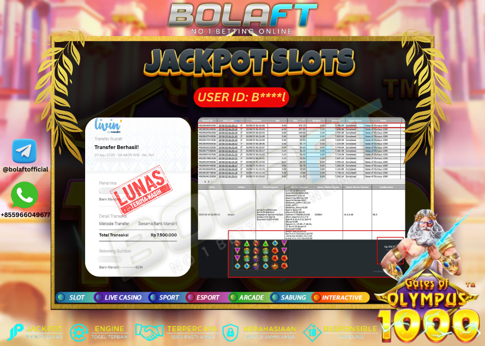 BOLAFT JACKPOT GAME SLOT