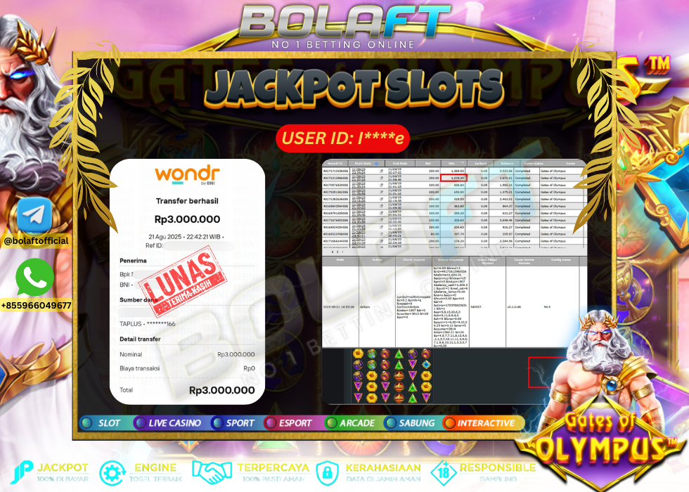 BOLAFT JACKPOT GAME SLOT
