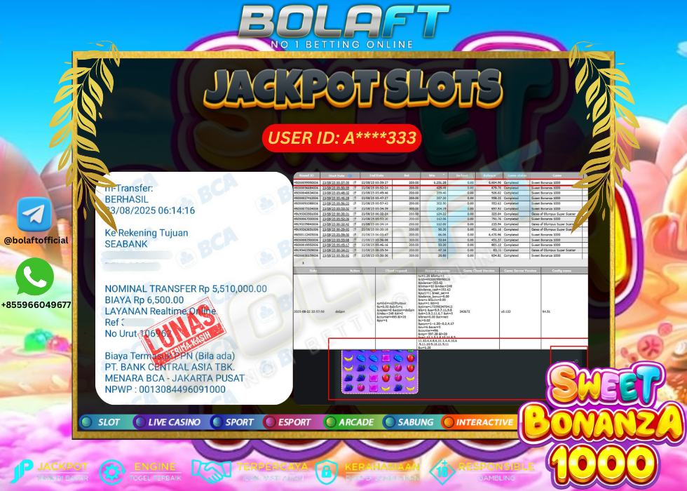BOLAFT JACKPOT GAME SLOT
