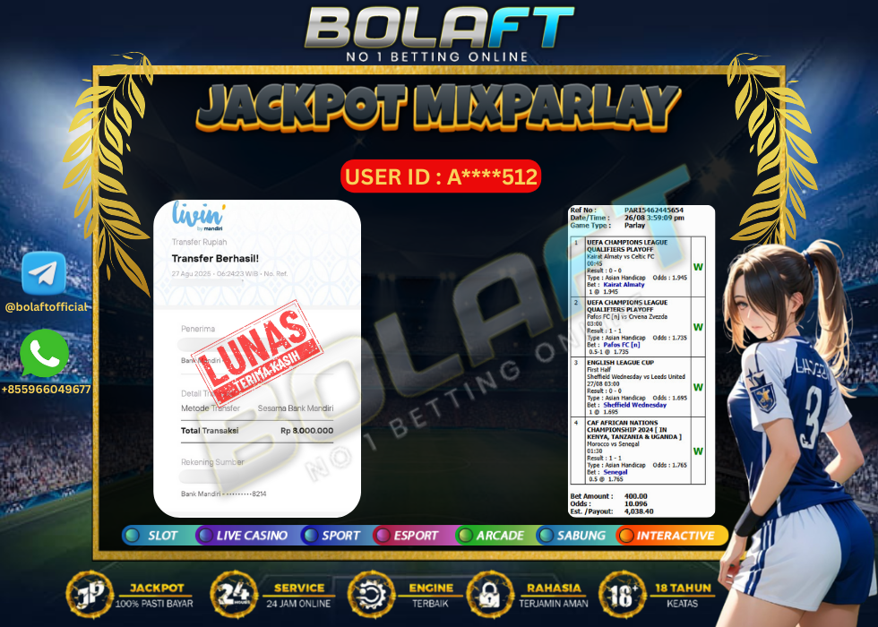 BOLAFT JACKPOT MIXPARLAY