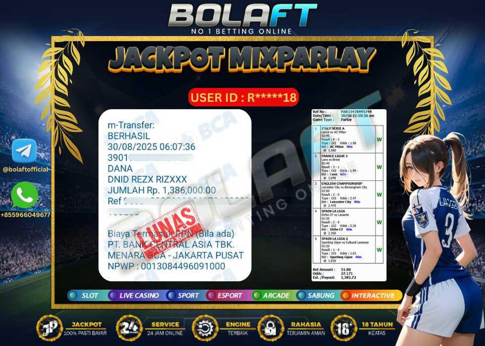 BOLAFT JACKPOT MIXPARLAY