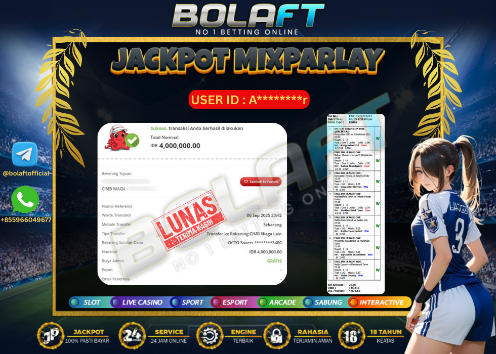 BOLAFT JACKPOT MIXPARLAY