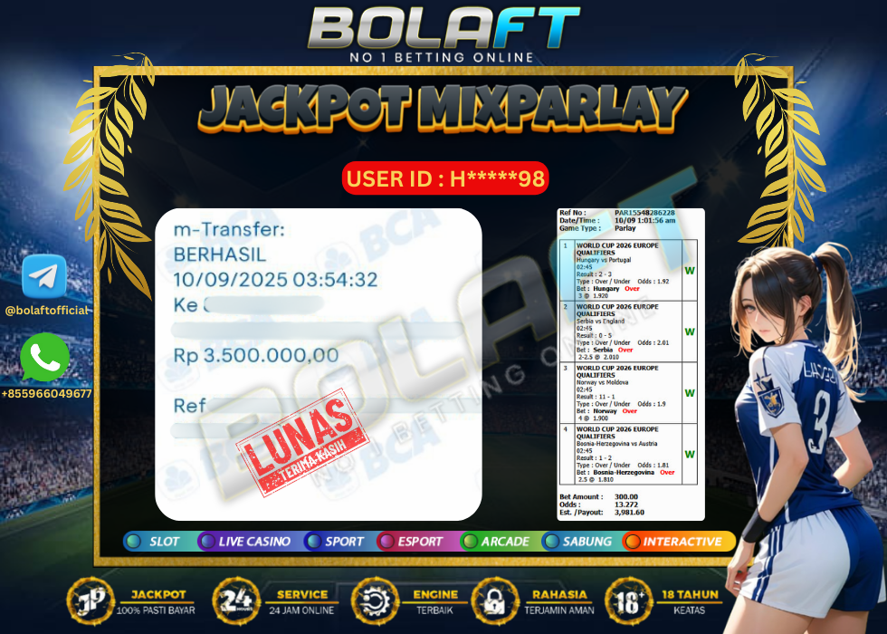 BOLAFT JACKPOT MIXPARLAY