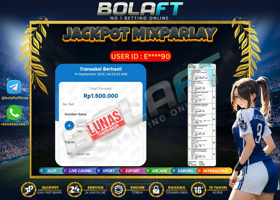 BOLAFT JACKPOT MIXPARLAY