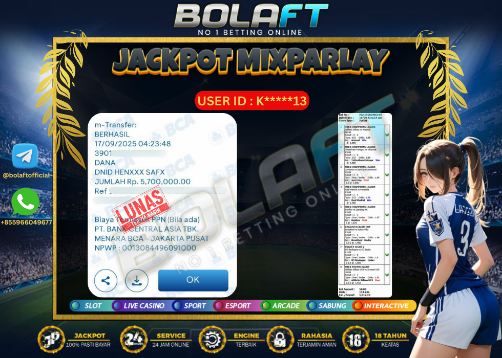 BOLAFT JACKPOT MIXPARLAY