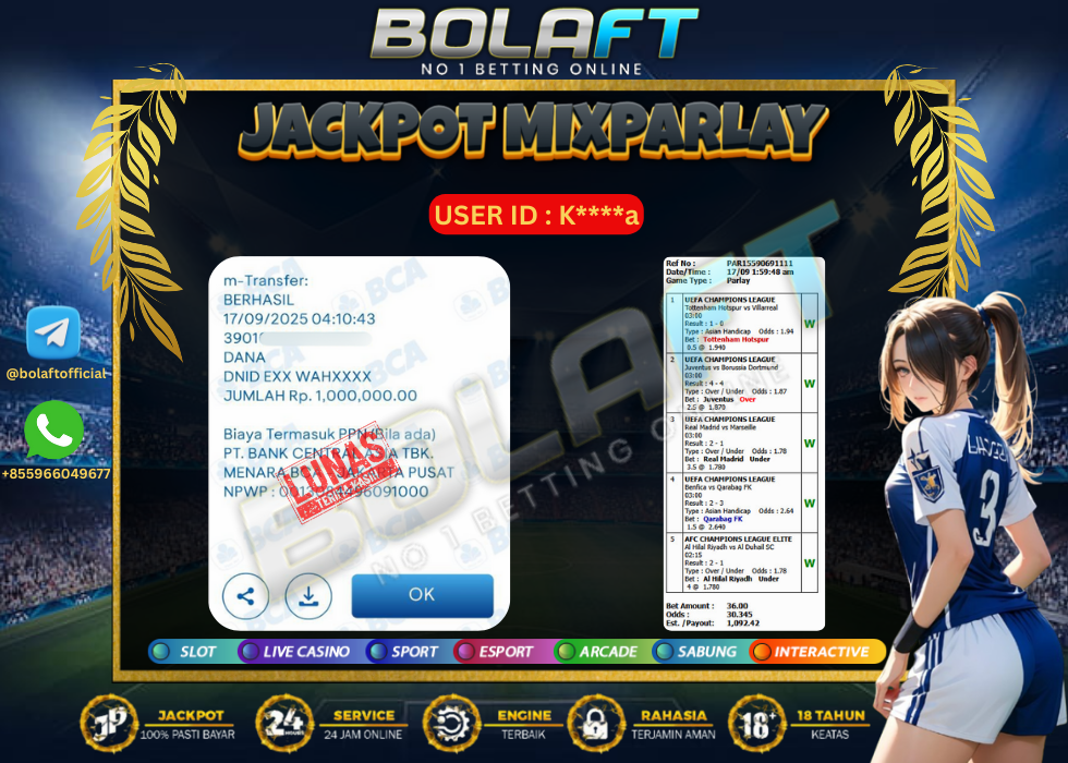 BOLAFT JACKPOT MIXPARLAY